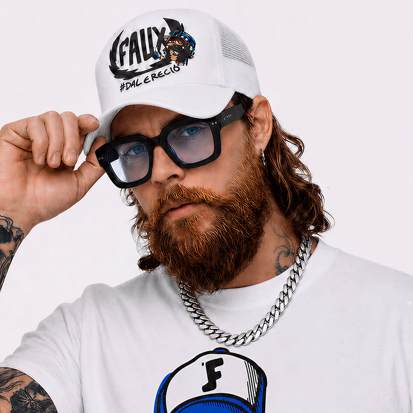 Trucker Hat Bolt Blanca