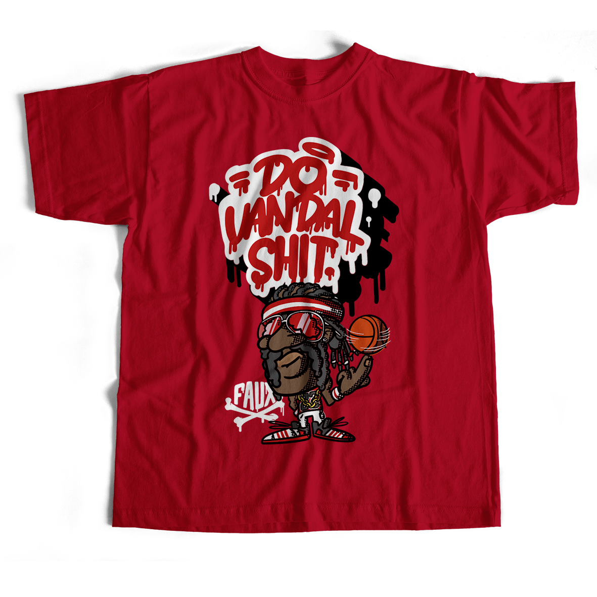 Do Vandal Shit Basketball T-Shirt
