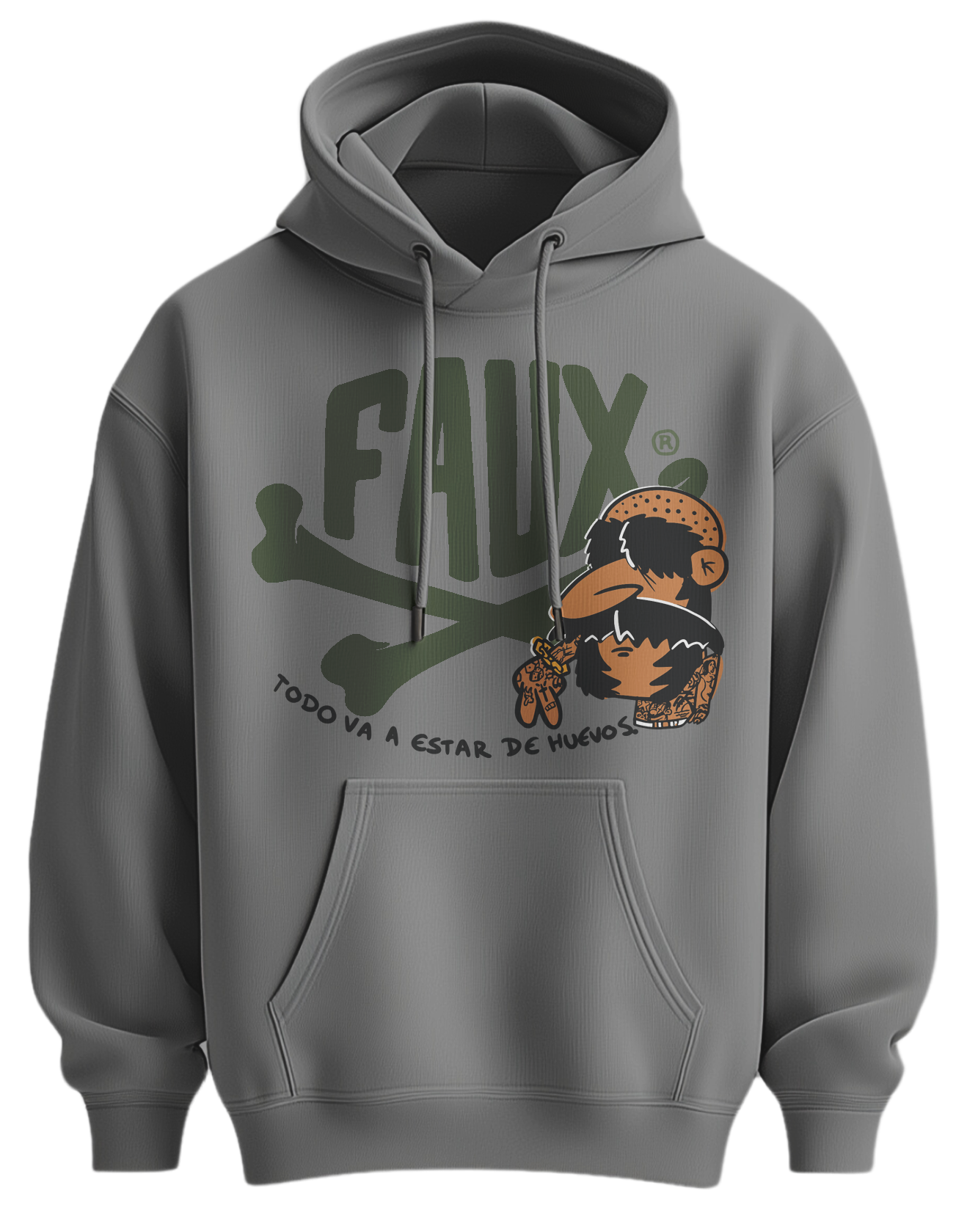 Gas Faux Logo Hoodie