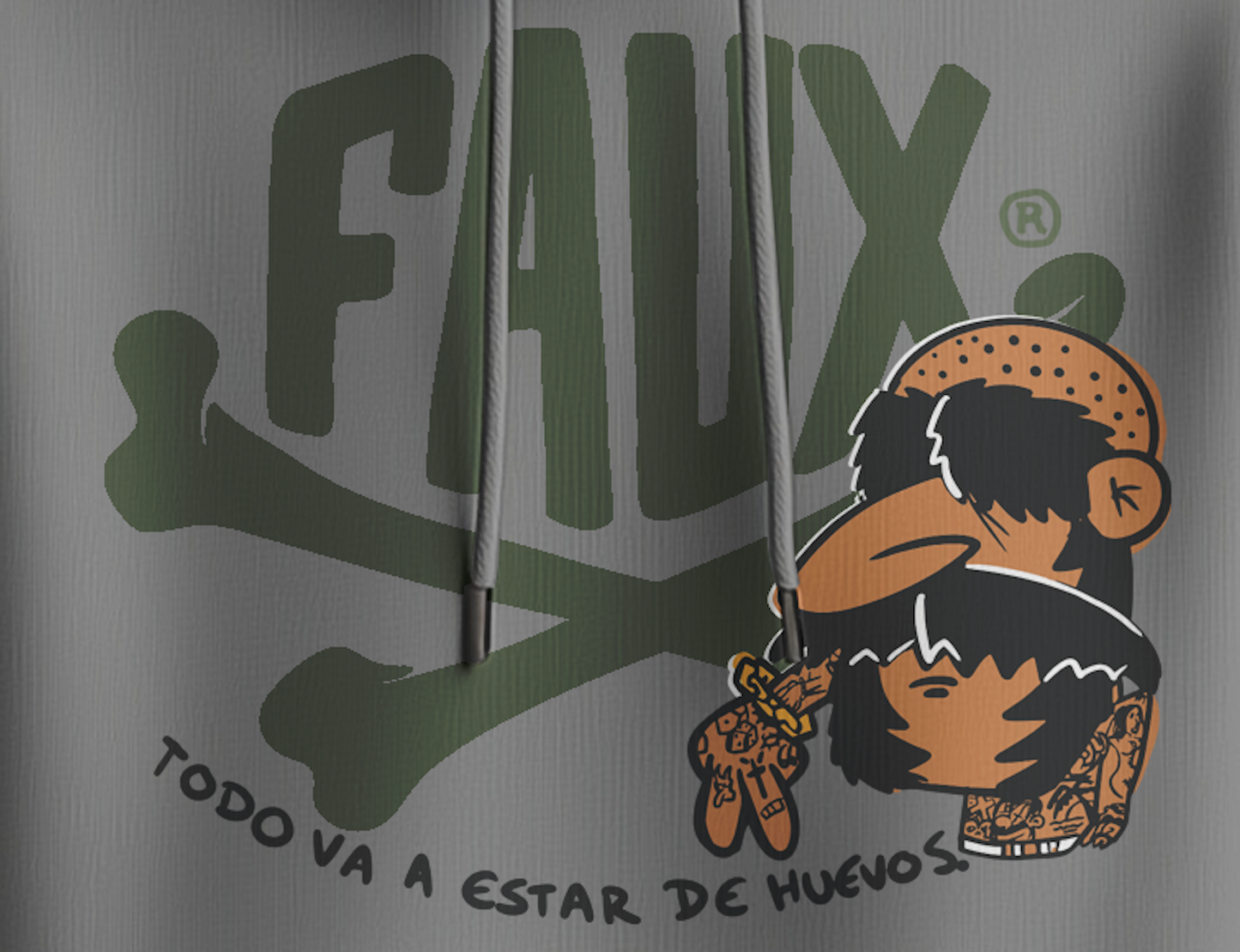 Gas Faux Logo Hoodie