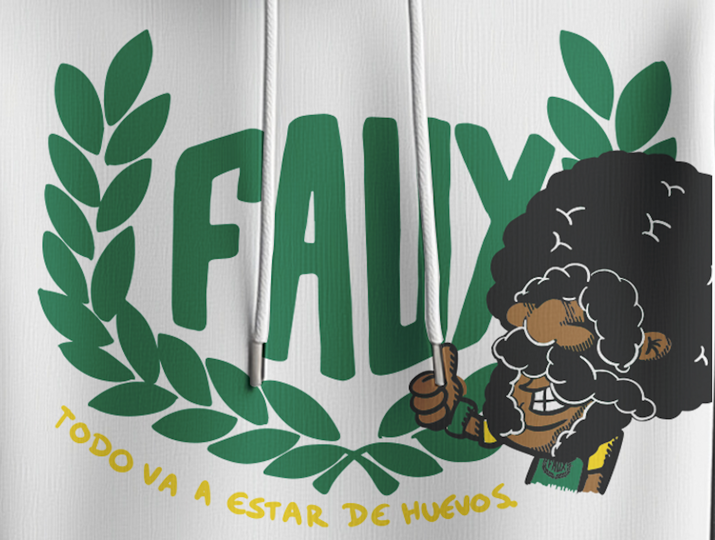 Petrol Faux Logo Hoodie