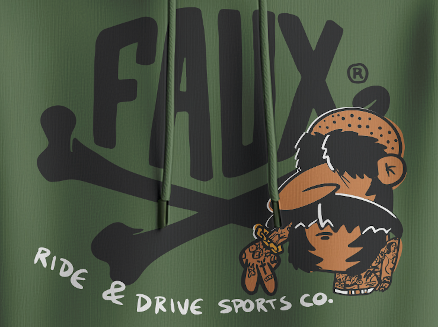Gas Faux Logo Hoodie