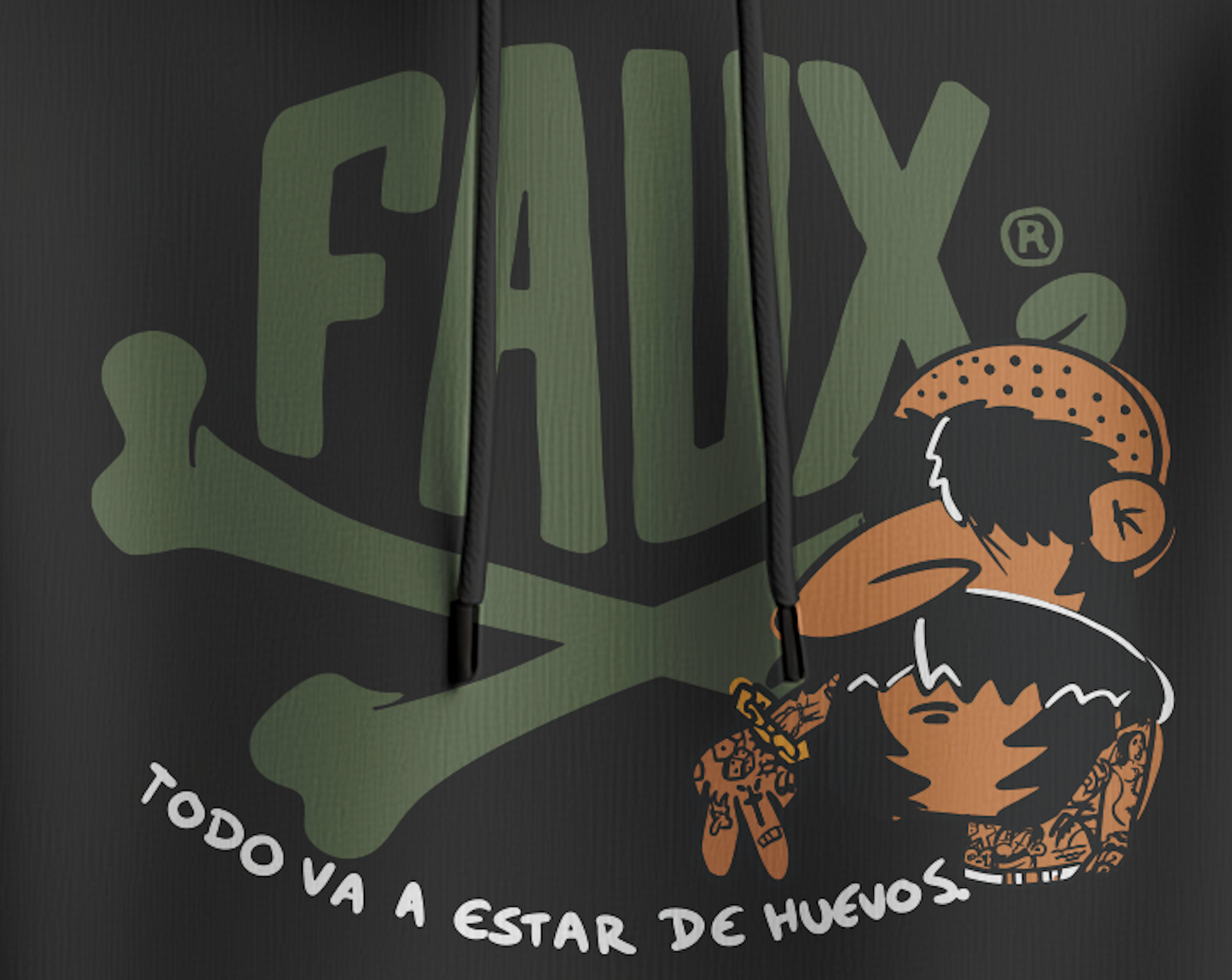 Gas Faux Logo Hoodie