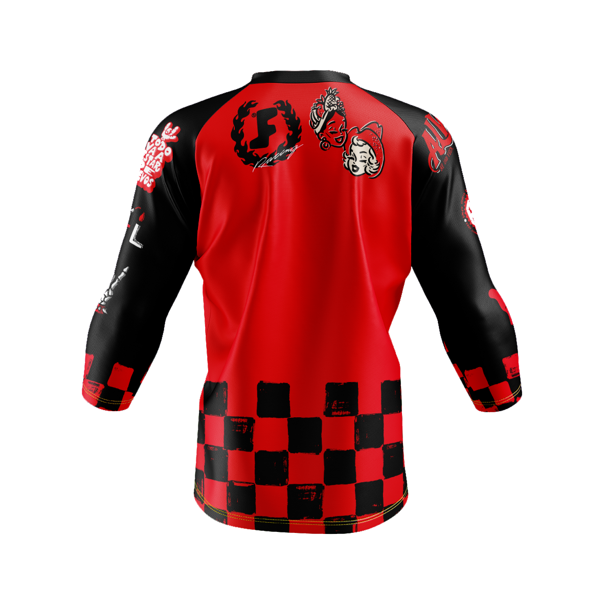 Checkers Enduro Rojo Negro Jersey