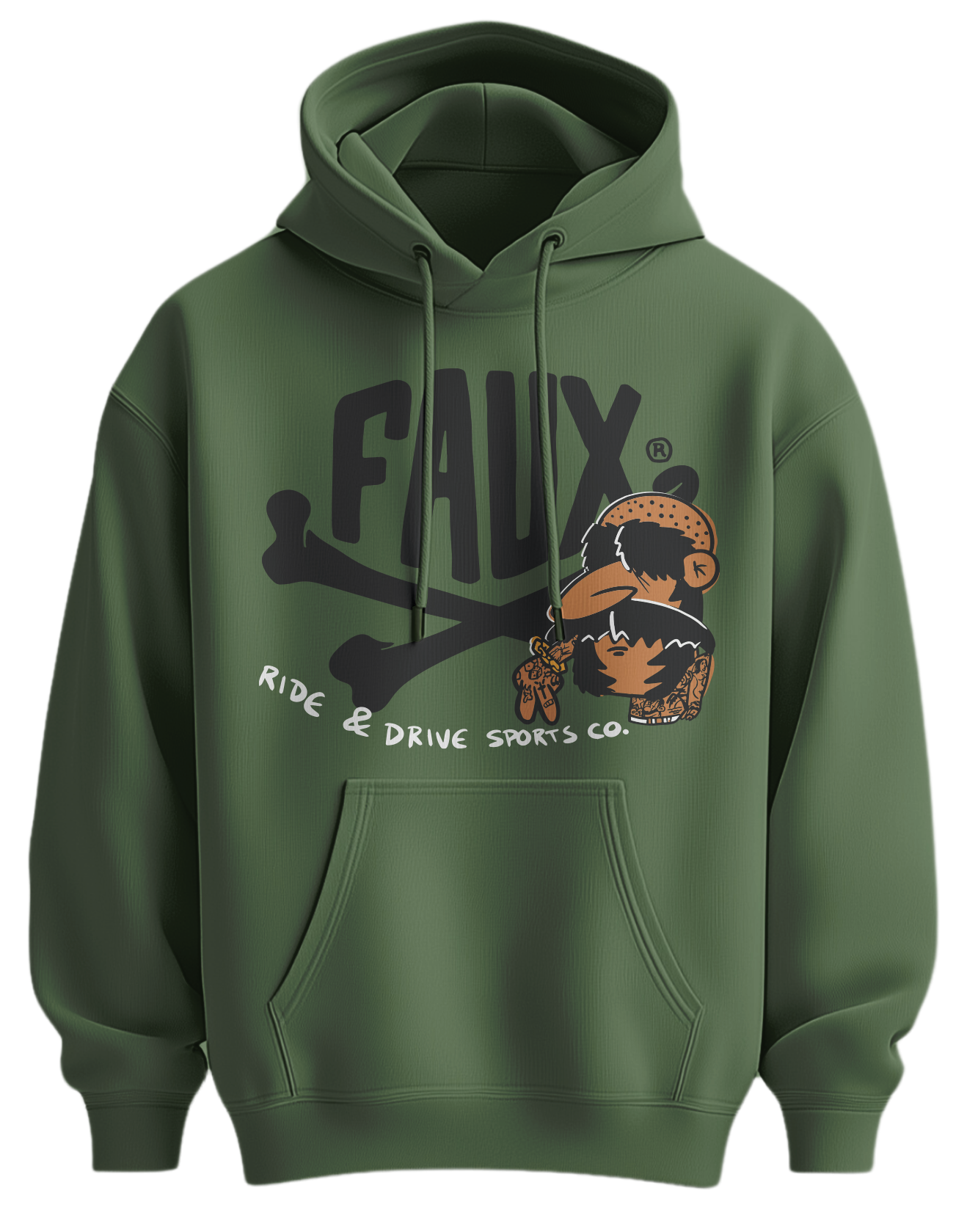 Gas Faux Logo Hoodie