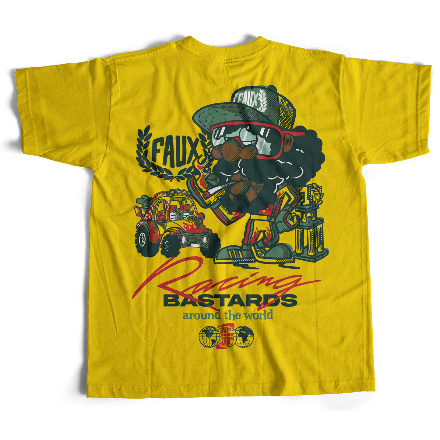 Racing Bastards Petrol T-Shirt