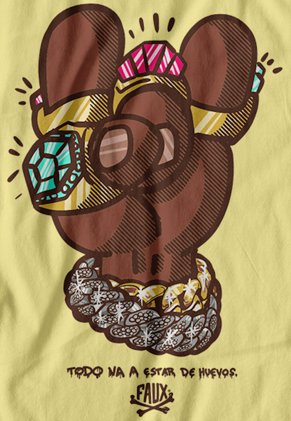 Todo Va A Estar De Huevos Bling Hand T-Shirt