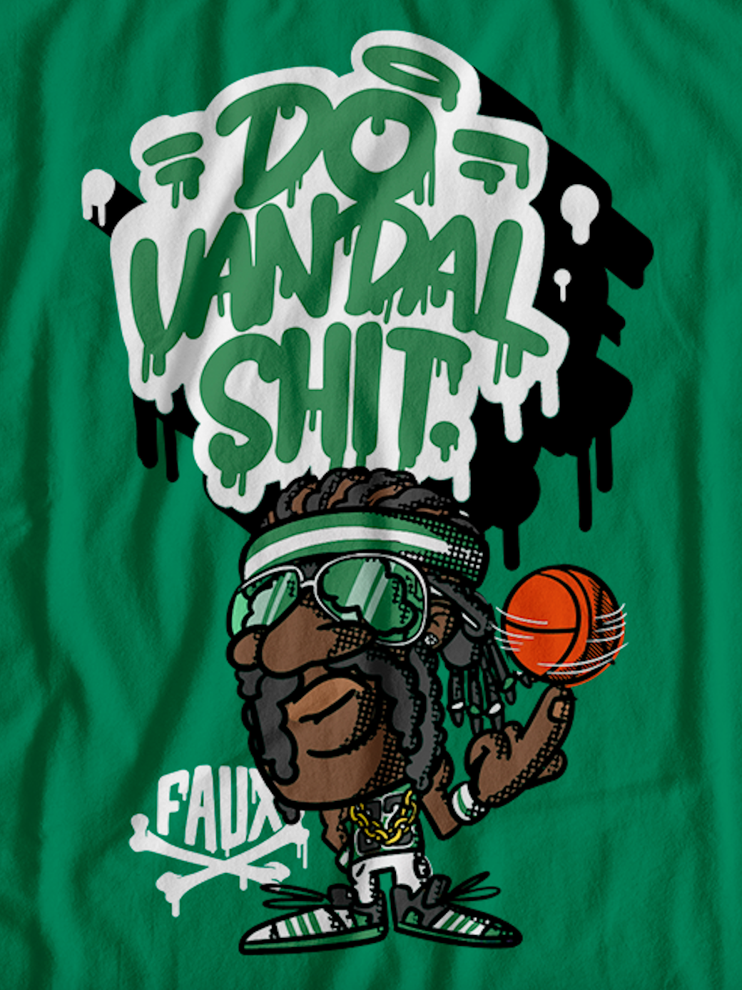 Do Vandal Shit Basketball T-Shirt