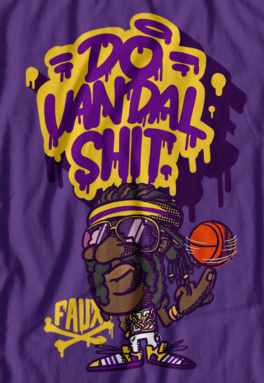 Do Vandal Shit Basketball T-Shirt
