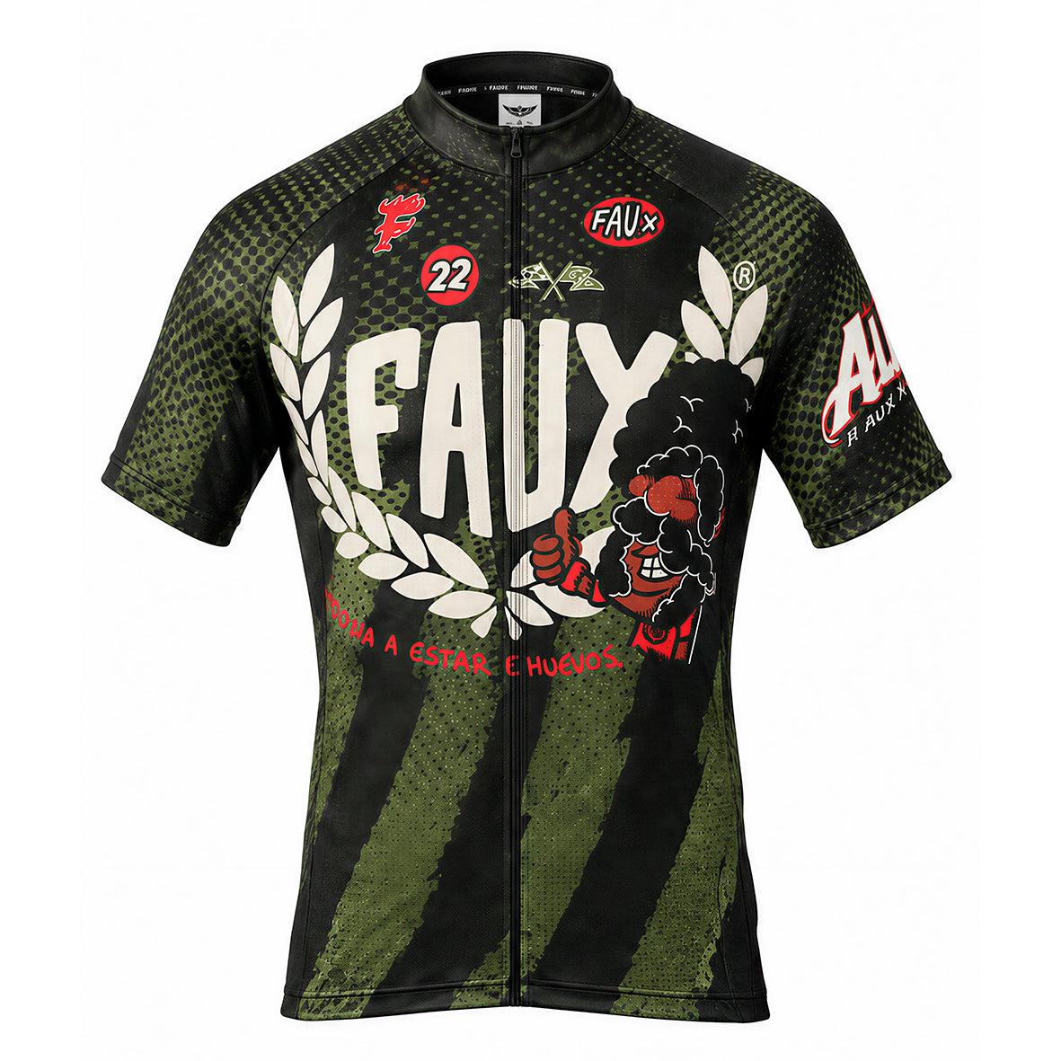 Volt Army green Cycling Jersey