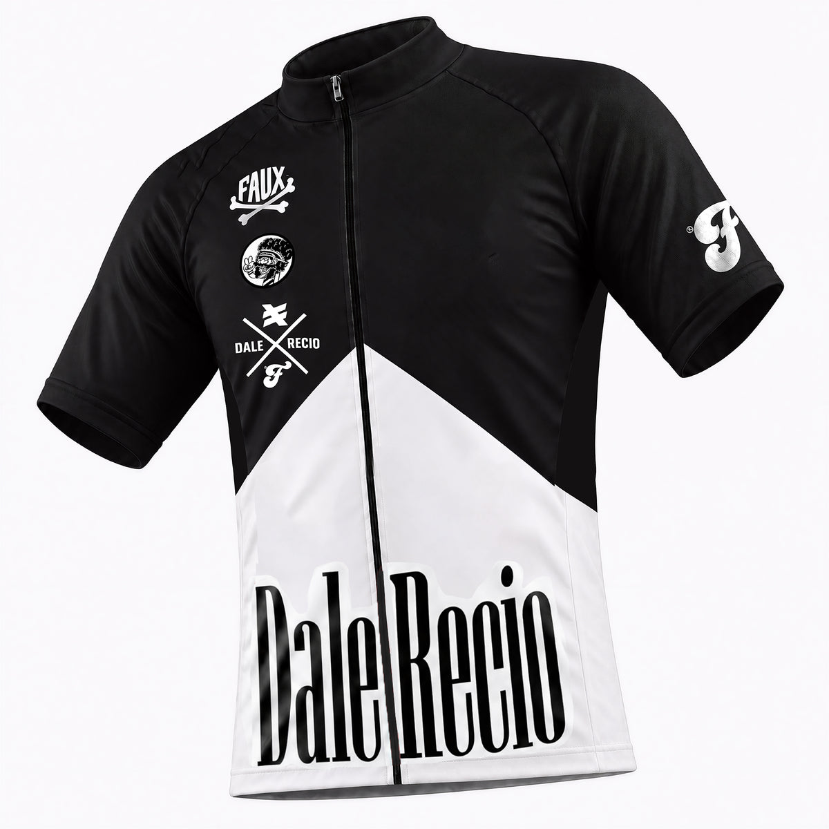 Fauxboro Black Cycling Jersey