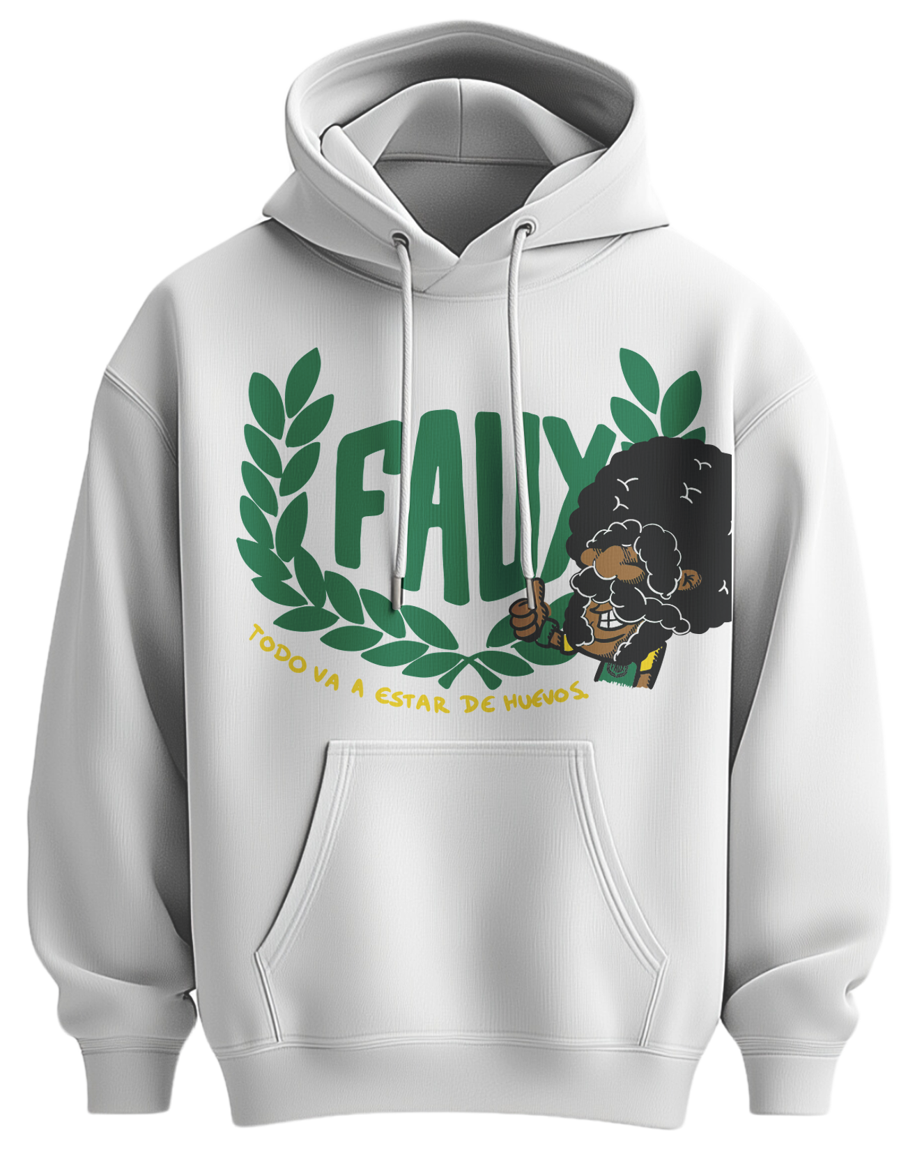 Petrol Faux Logo Hoodie