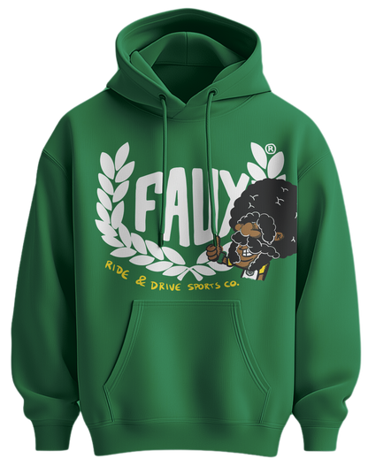 Petrol Faux Logo Hoodie