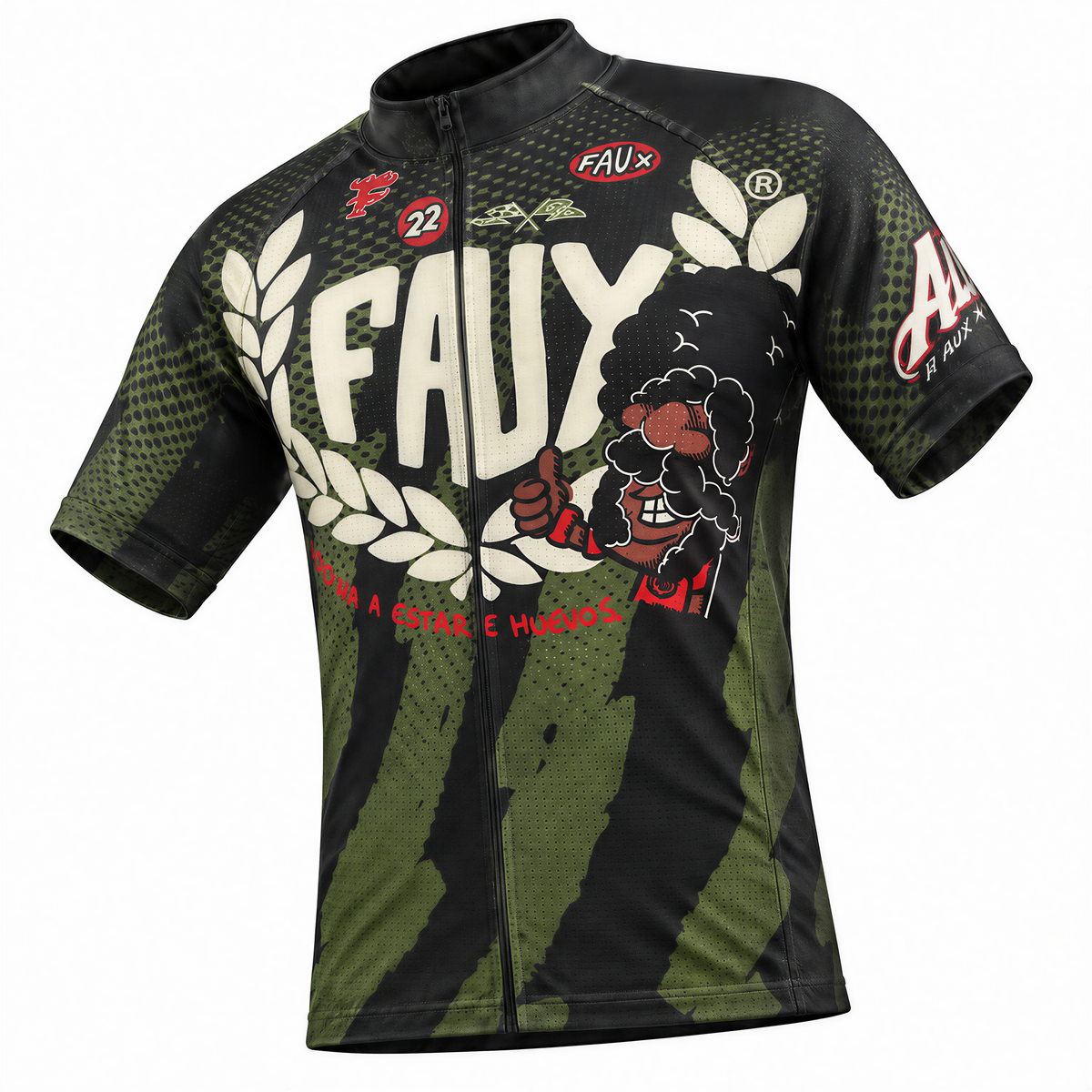 Volt Army green Cycling Jersey