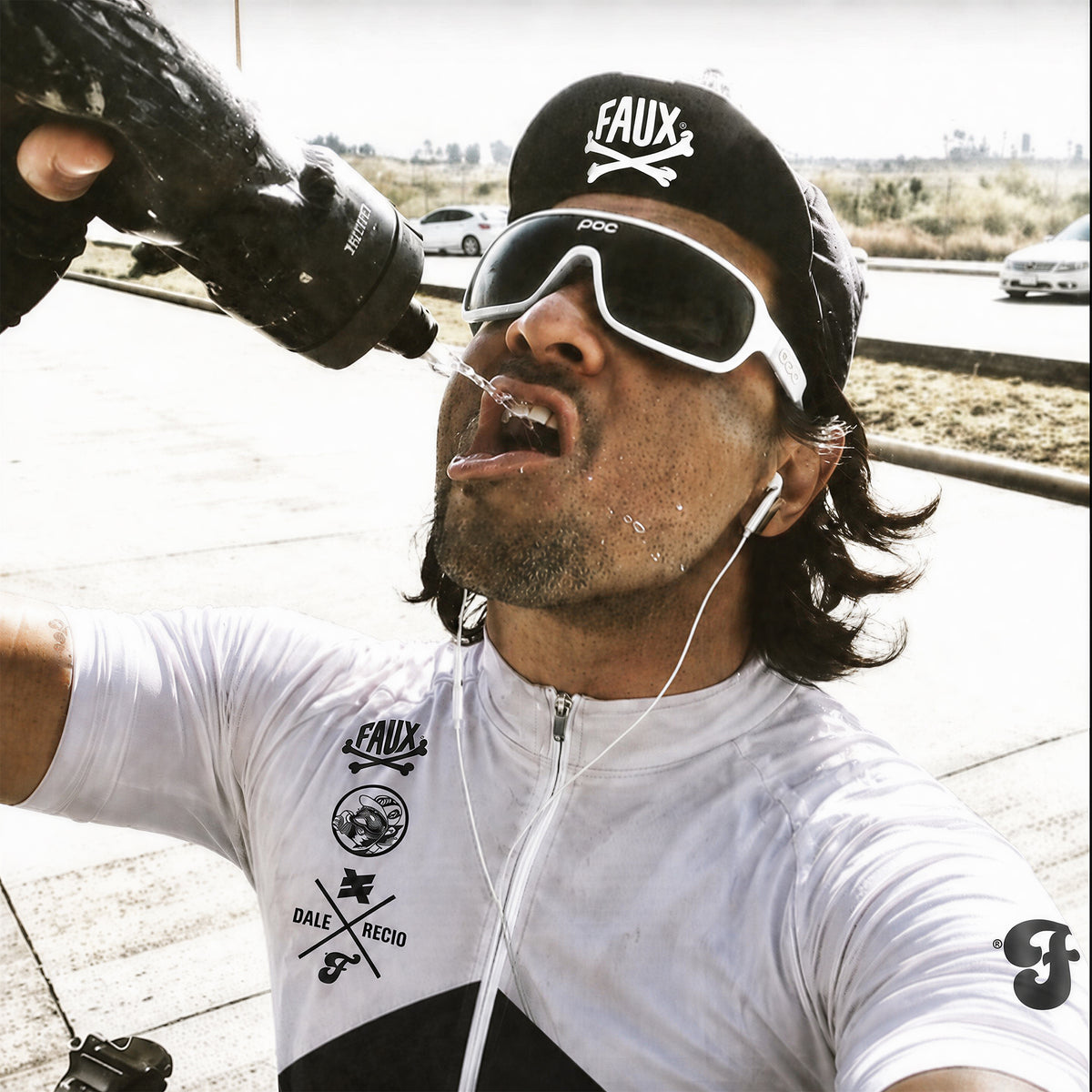 Fauxboro White Cycling Jersey