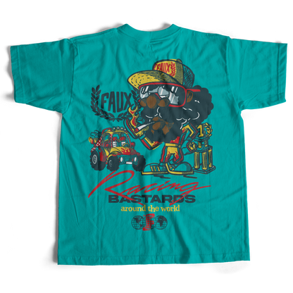 Racing Bastards Petrol T-Shirt