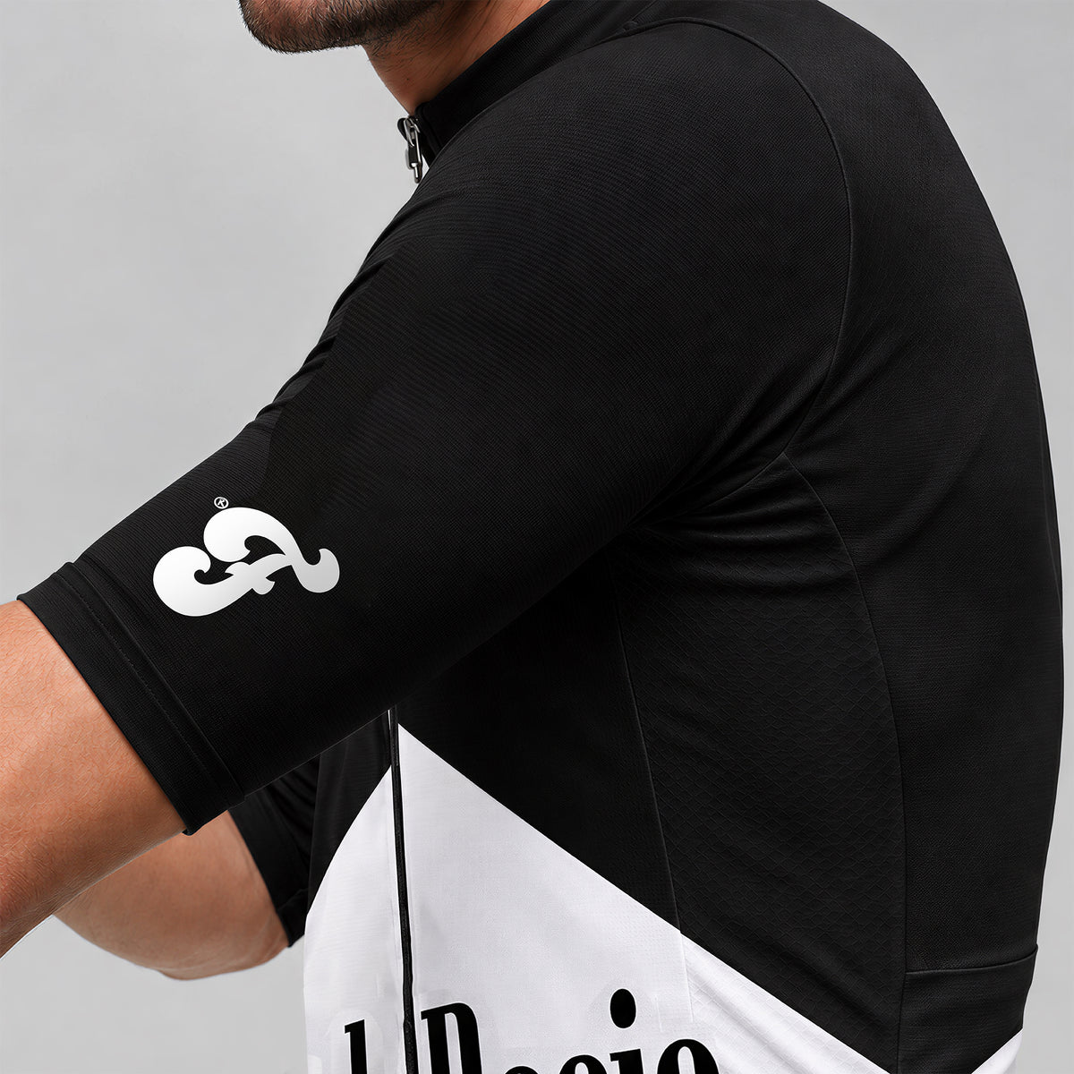 Fauxboro Black Cycling Jersey